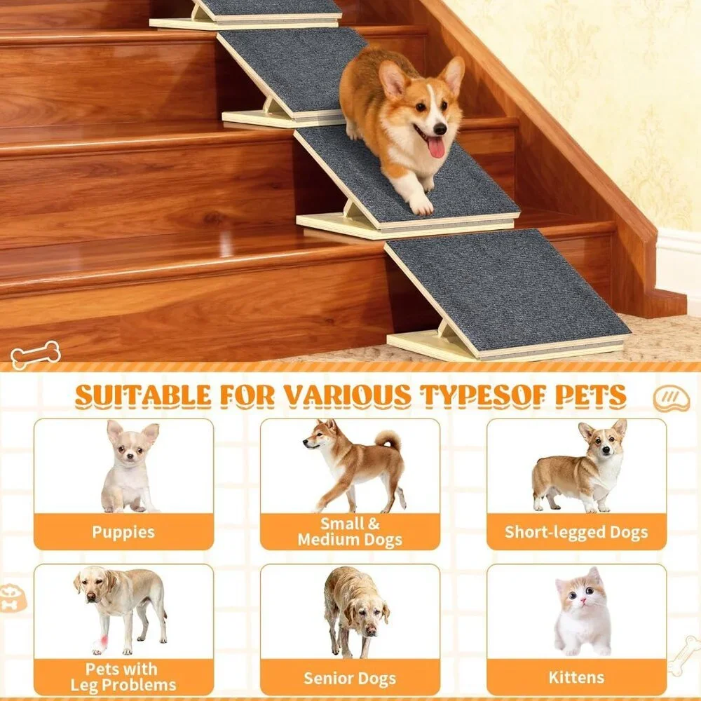 4 Pack Dog Ramps for Stairs